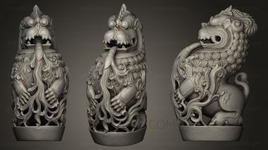 Figurines of griffins and dragons (STKG_0033) 3D model for CNC machine